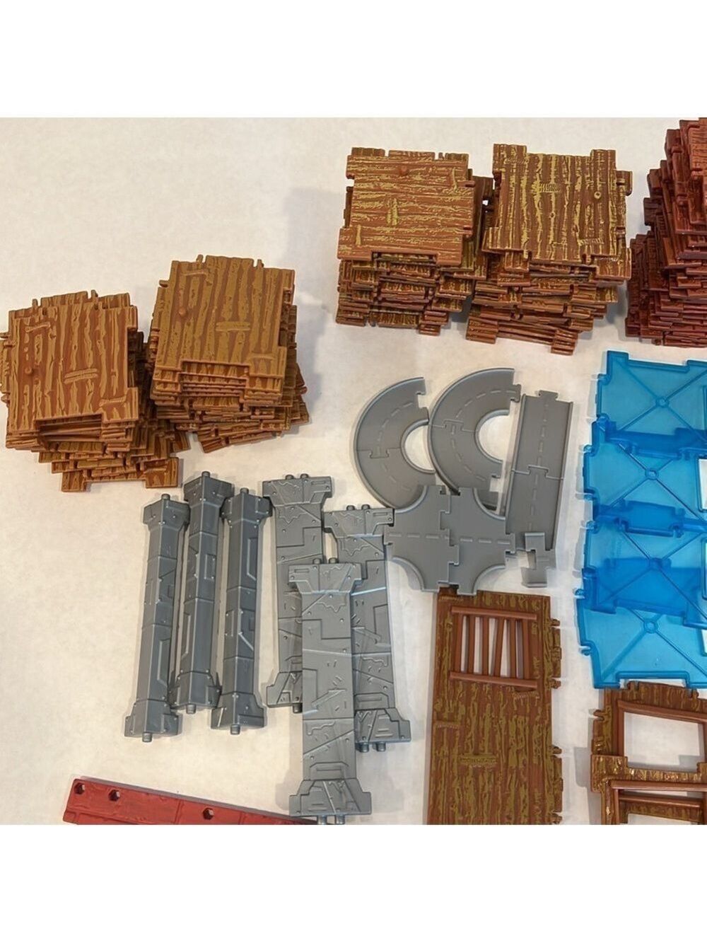 Fortnite Building Wall Pieces/Action Figures/ Wood/ Metal/ Brick Lot 235 Pieces